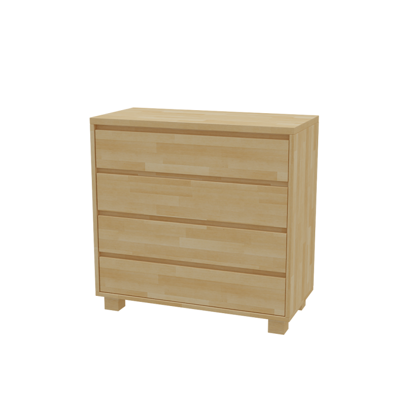 Komoda z bukového masívu so 4 zásuvkami | postelerosty.sk