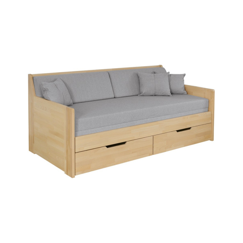 Rozkladacia posteľ OTELA z masívu s úložným priestorom | shop.mrava.sk