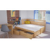 Rozkladacia multifunkčná posteľ KOMBI vyrobená z masívneho bukového dreva | shop.mrava.sk