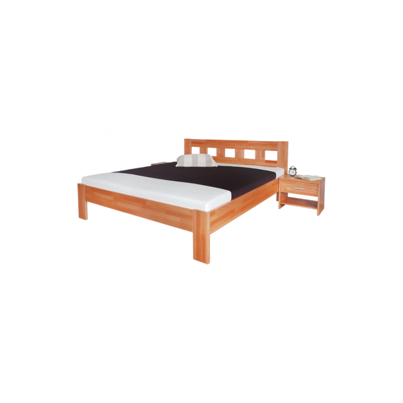 Drevená dizajnová posteľ SILVANA z bukového masívu | Mrava.sk