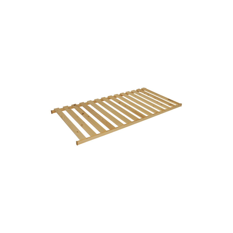 nepolohovateľný rošt v ráme zo 14 masívnych smrekových latiek