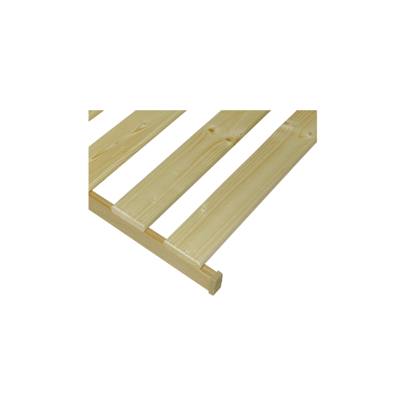 nepolohovateľný rošt v ráme zo 14 masívnych smrekových latiek