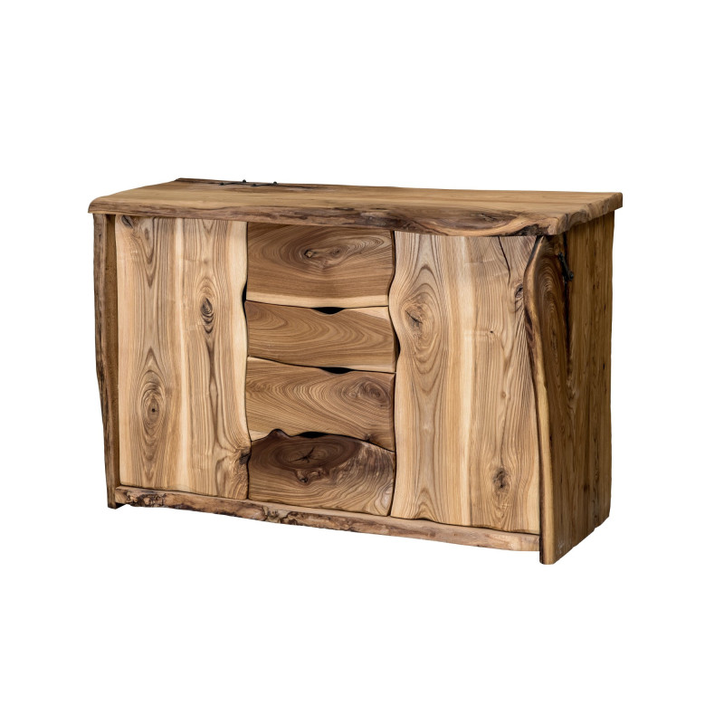 Komoda z masívneho brestového dreva - jedinečný originál | postelerosty.sk