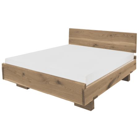 Exkluzívna posteľ ARIANNA z dubového dreva s kresbou dreva | shop.mrava.sk