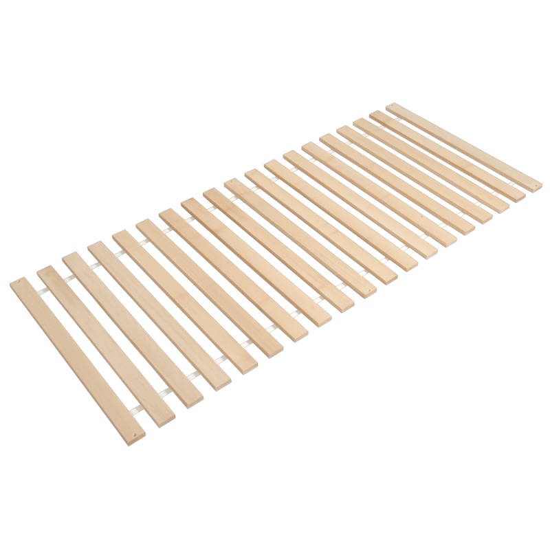 nepolohovateľný rošt rolovateľný z 19 masívnych bukových latiek