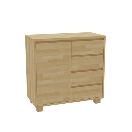 Komoda so 4 zásuvkami z bukového masívu | postelerosty.sk