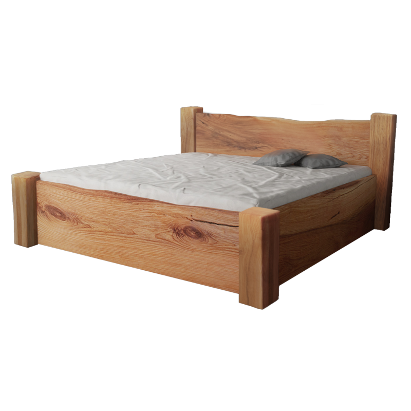 Luxusná dizajnová posteľ Adana z brestového dreva | postelerosty.sk