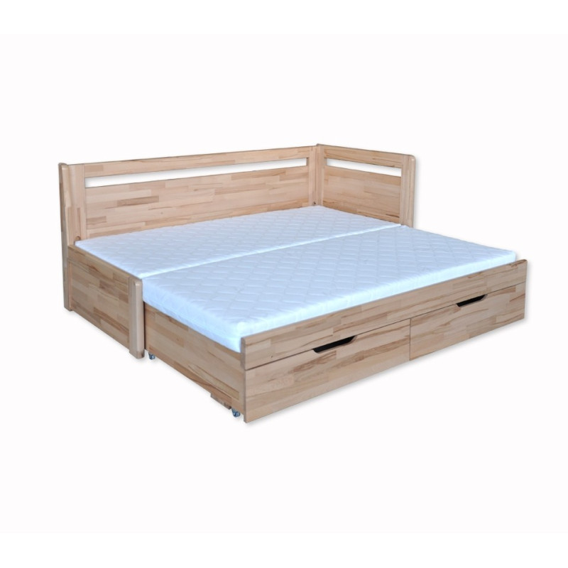 Rozkladacia multifunkčná posteľ KOMBI vyrobená z masívneho bukového dreva | shop.mrava.sk